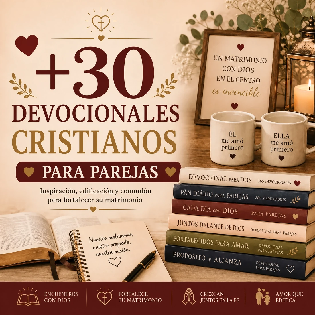 30 Devocionales Cristianos para Parejas