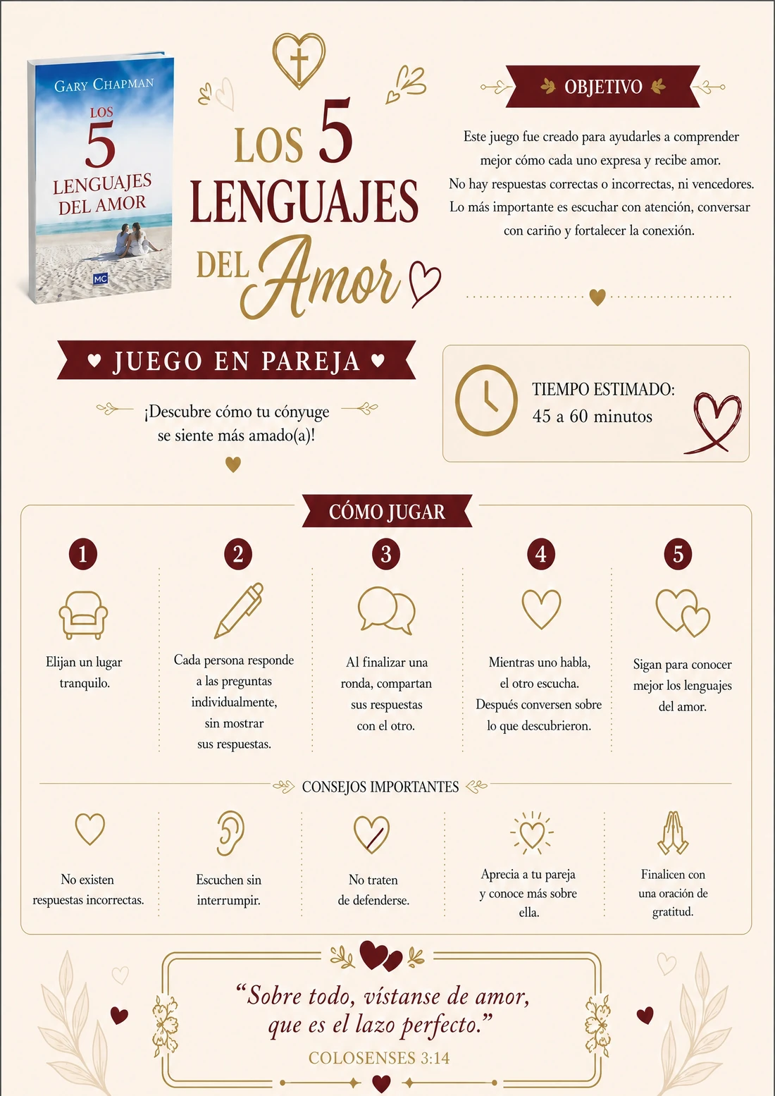 Los 5 Lenguajes del Amor: cómo jugar